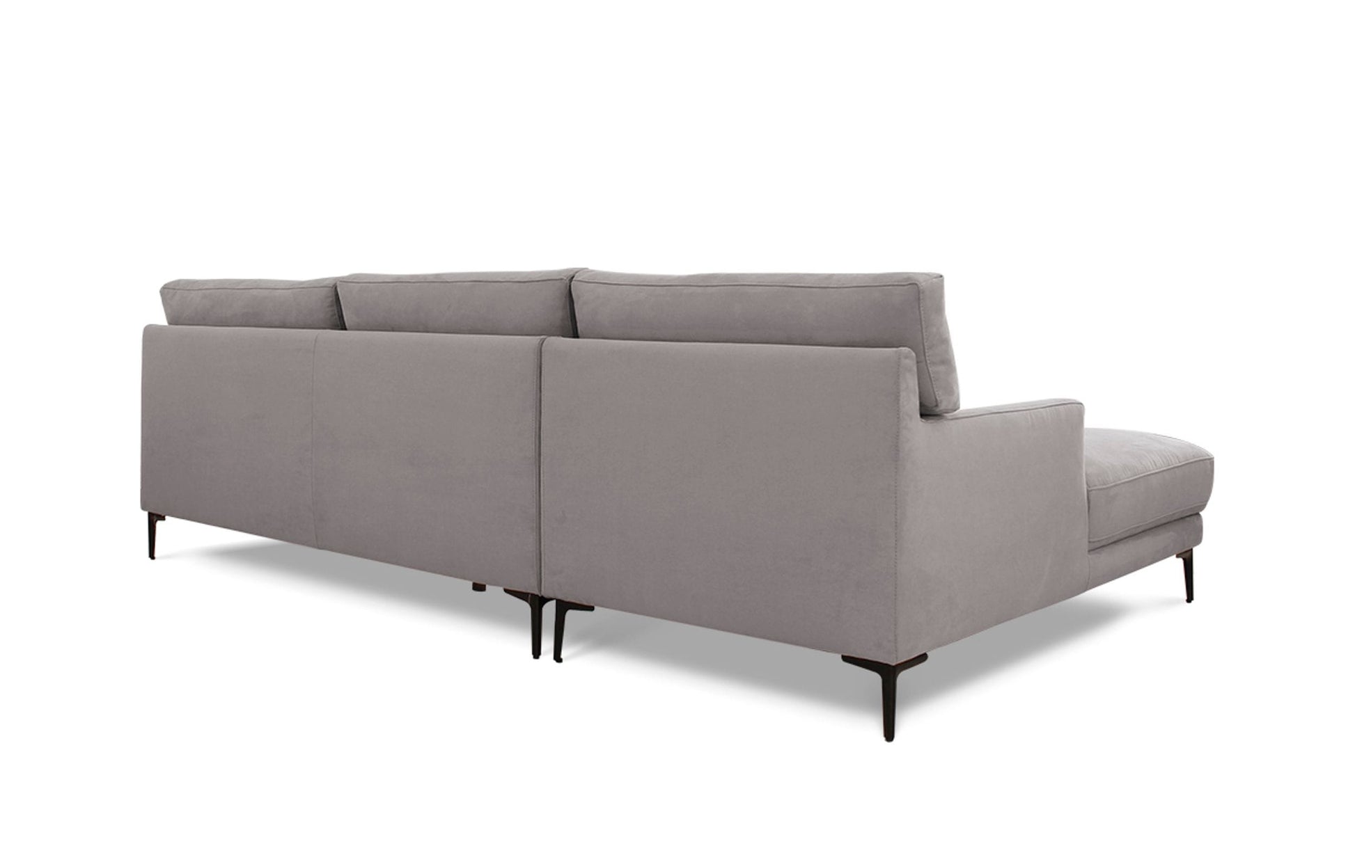 VIG Furniture Divani Casa Paraiso Grey Fabric Left Sectional Sofa