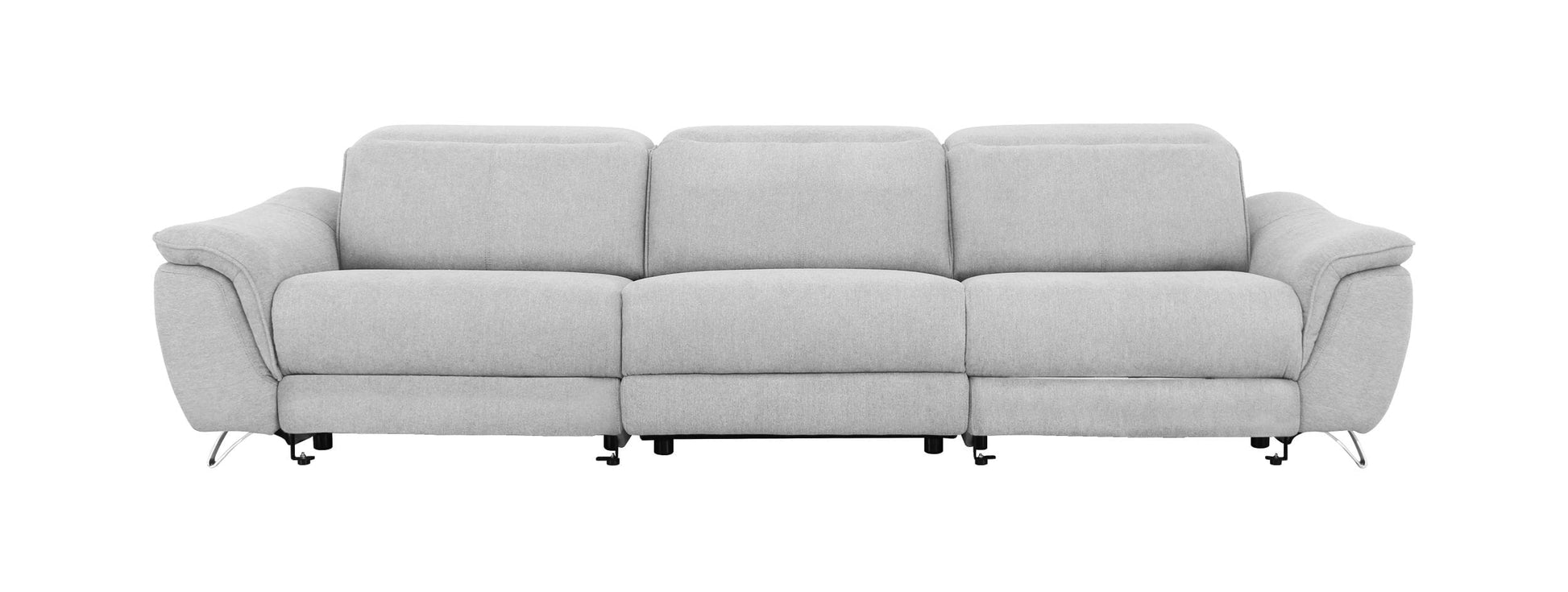VIG Furniture Divani Casa Paul Grey Fabric Sofa Electric Recliners