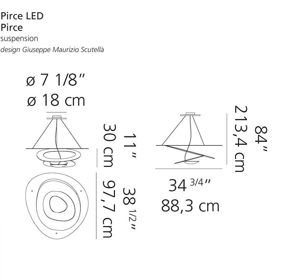 Artemide Pirce Led Pendant Light