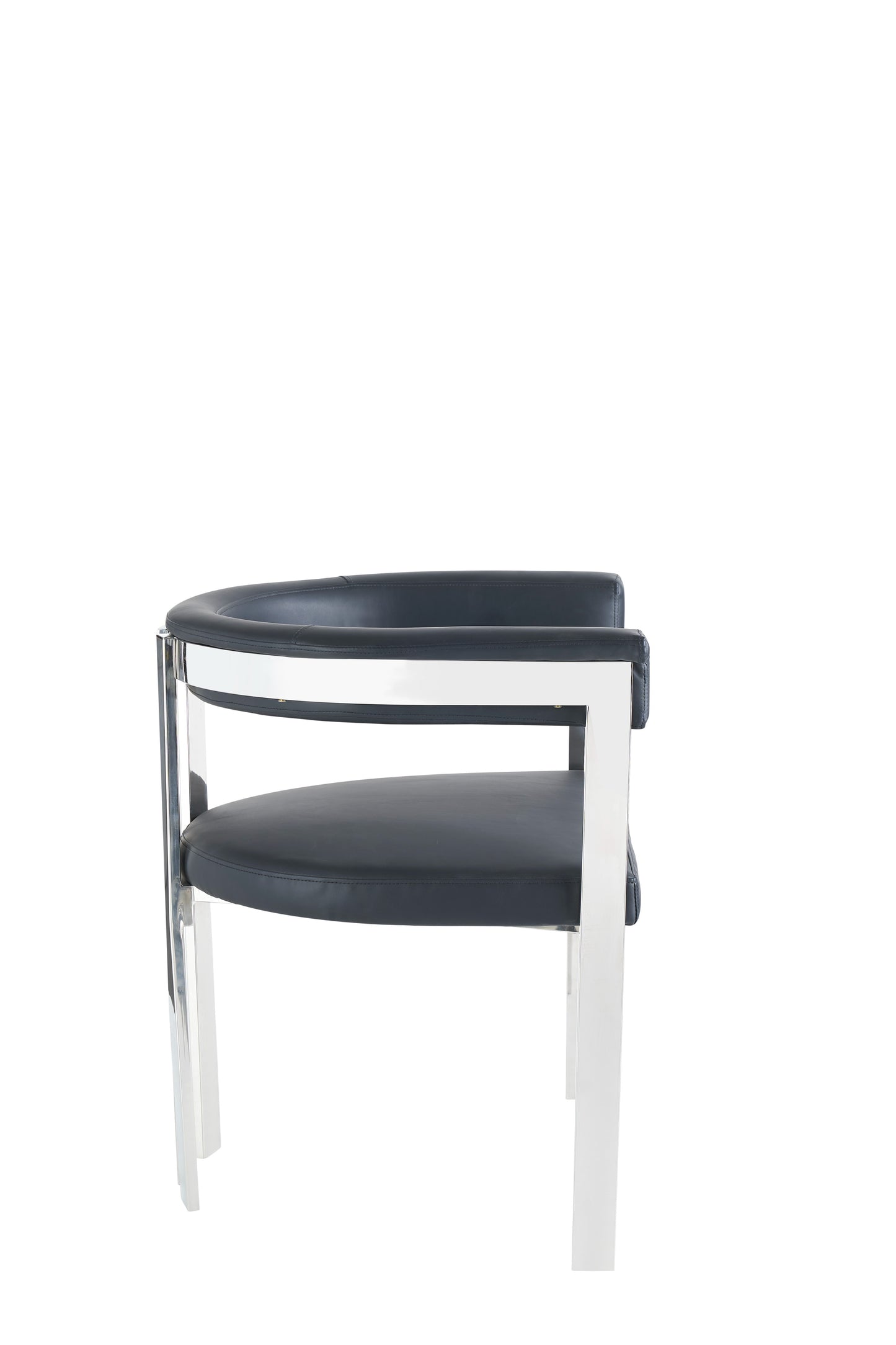 VIG Furniture Modrest Pontiac Black Vegan Leather Dining Chair