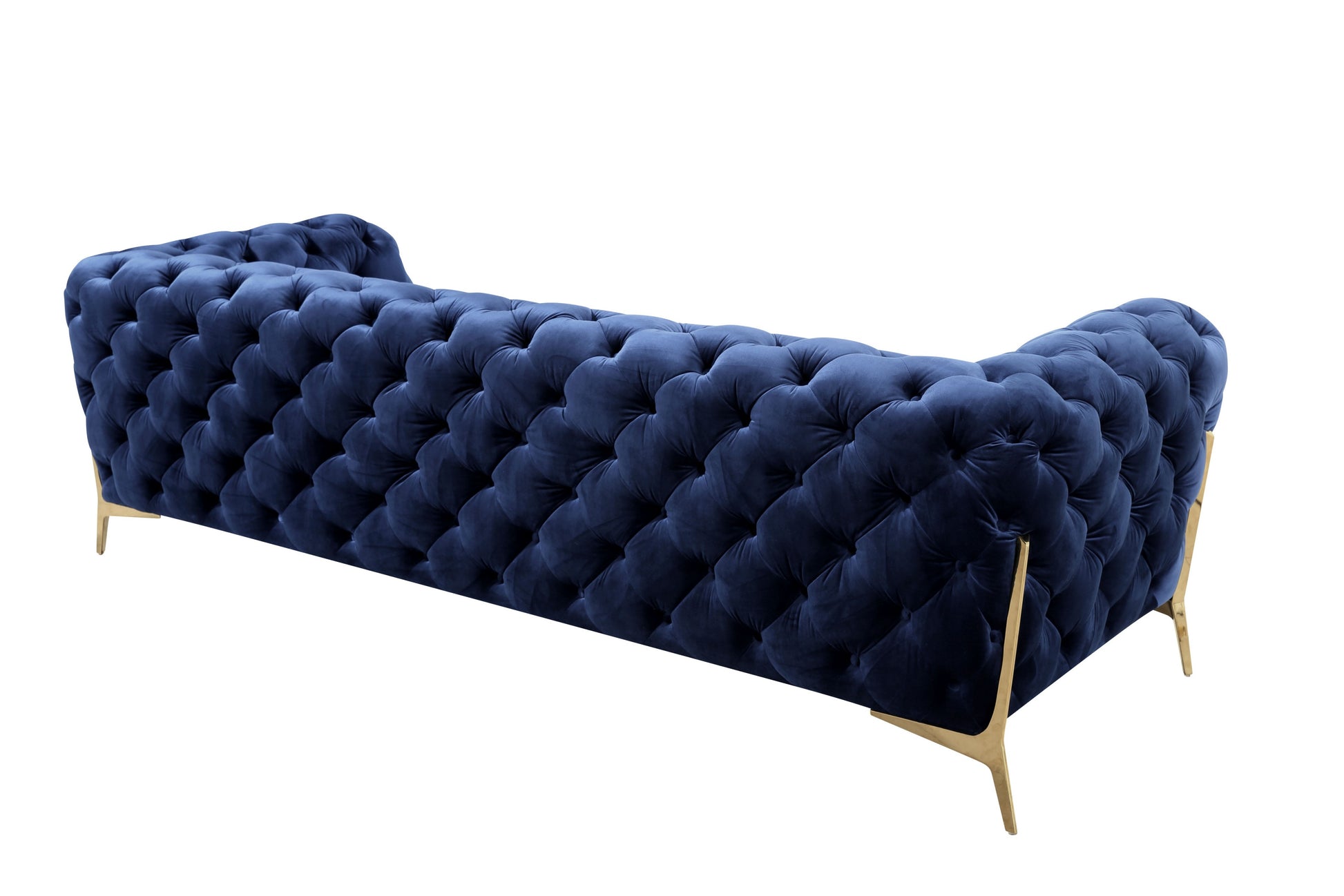 VIG Furniture Divani Casa Quincey Blue Velvet Sofa