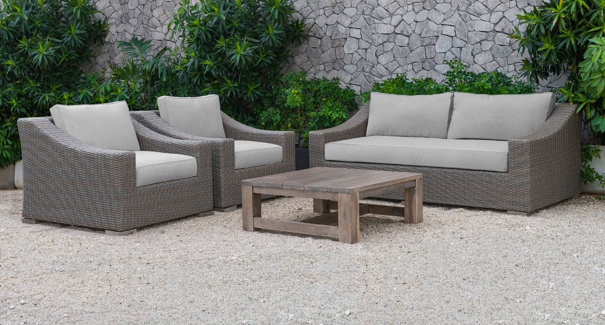 VIG Furniture Renava Palisades Outdoor Beige Wicker Sofa Set