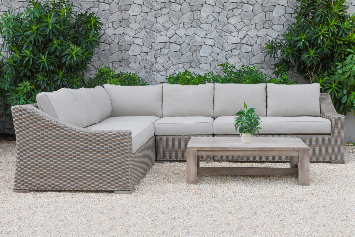 VIG Furniture Renava Pacifica Outdoor Beige Sectional Sofa Set
