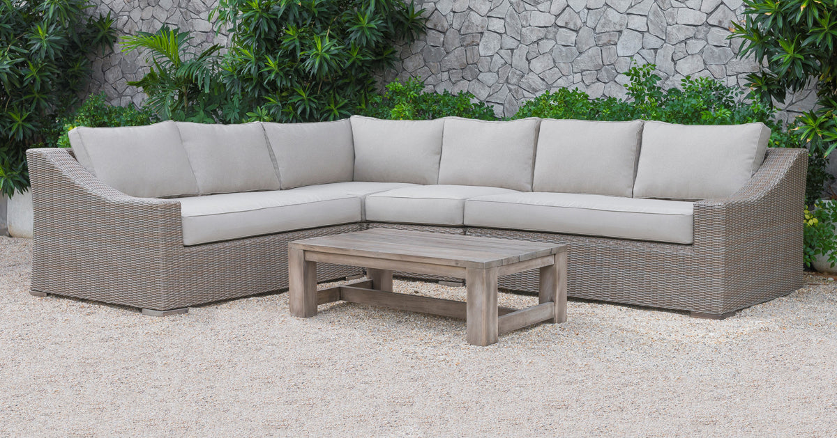 VIG Furniture Renava Pacifica Outdoor Beige Sectional Sofa Set