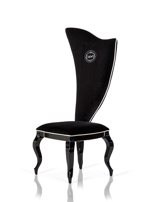 VIG Furniture AX Sovereign Black Fabric Chair Set of 2