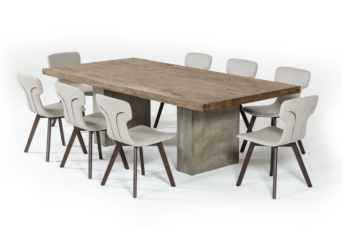 VIG Furniture Modrest Renzo Oak Concrete Dining Table
