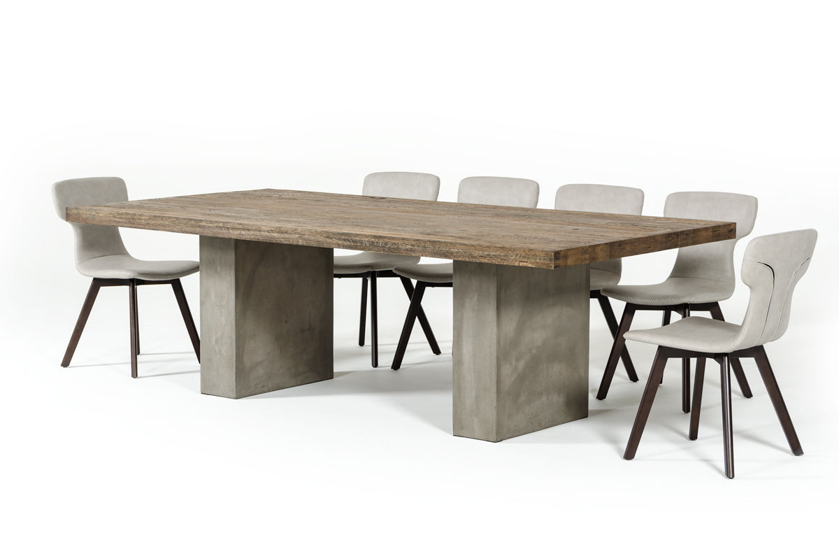VIG Furniture Modrest Renzo Oak Concrete Dining Table