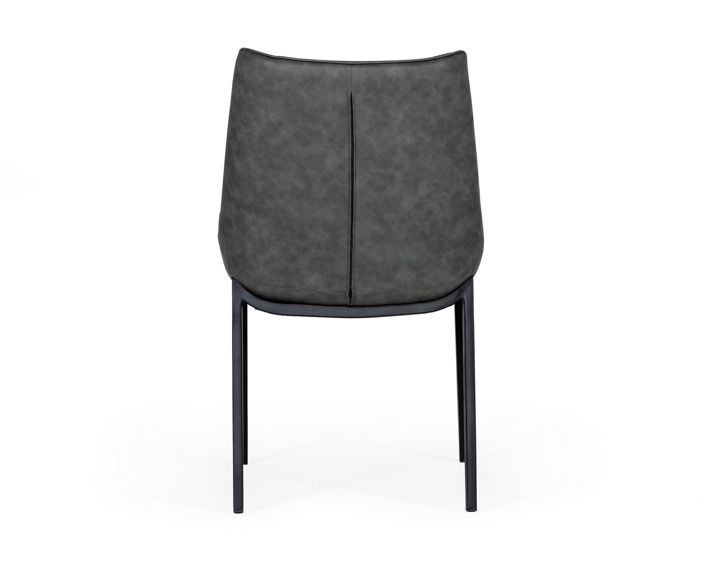 VIG Furniture Modrest Roz Grey Leatherette Dining Chair set of 2