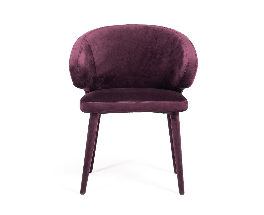 VIG Furniture Modrest Salem Purple Fabric Dining Chair