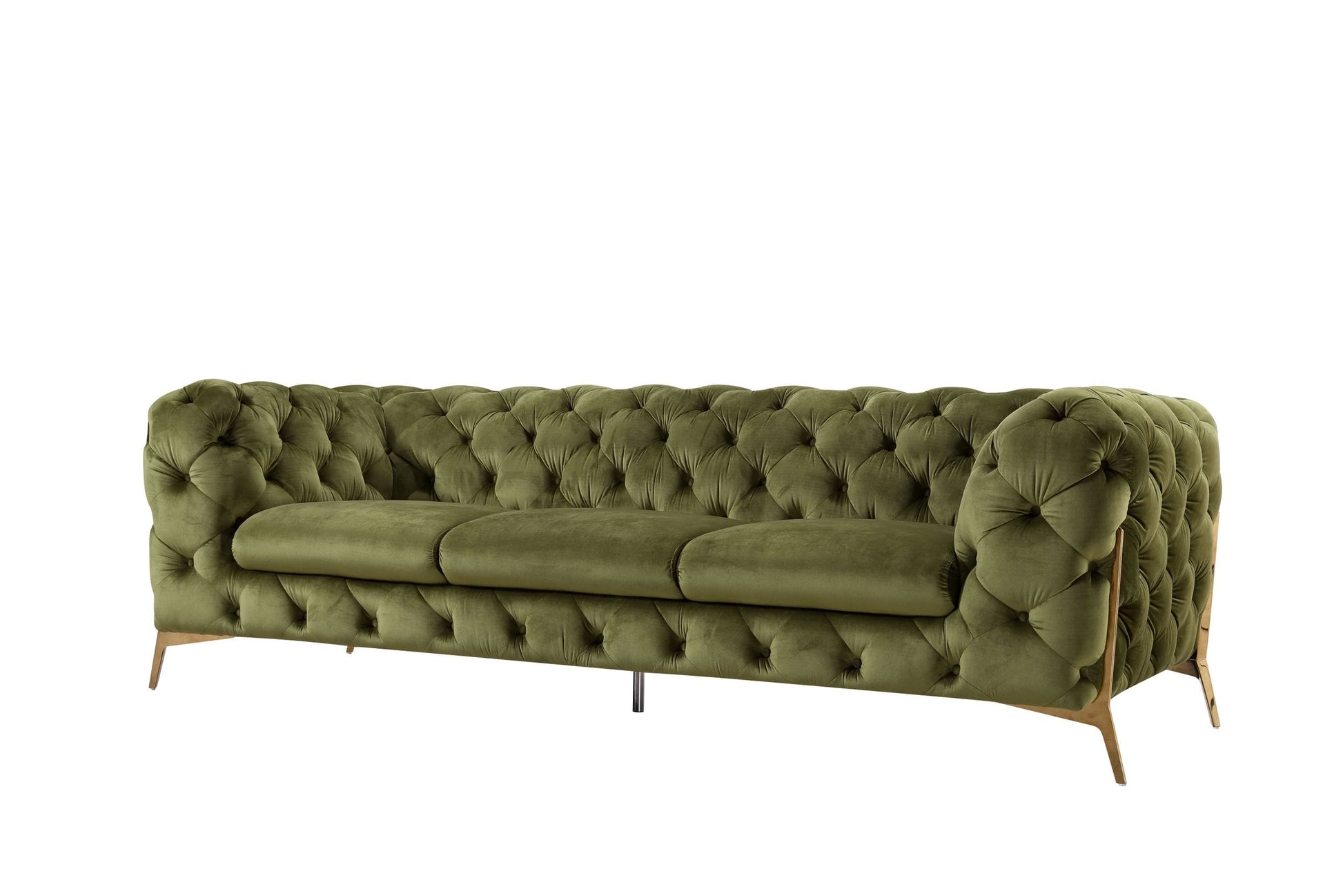 VIG Furniture Divani Casa Sheila Green Fabric Sofa
