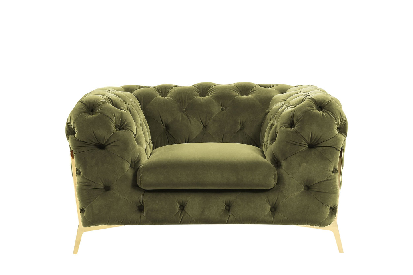 VIG Furniture Divani Casa Sheila Green Fabric Chair