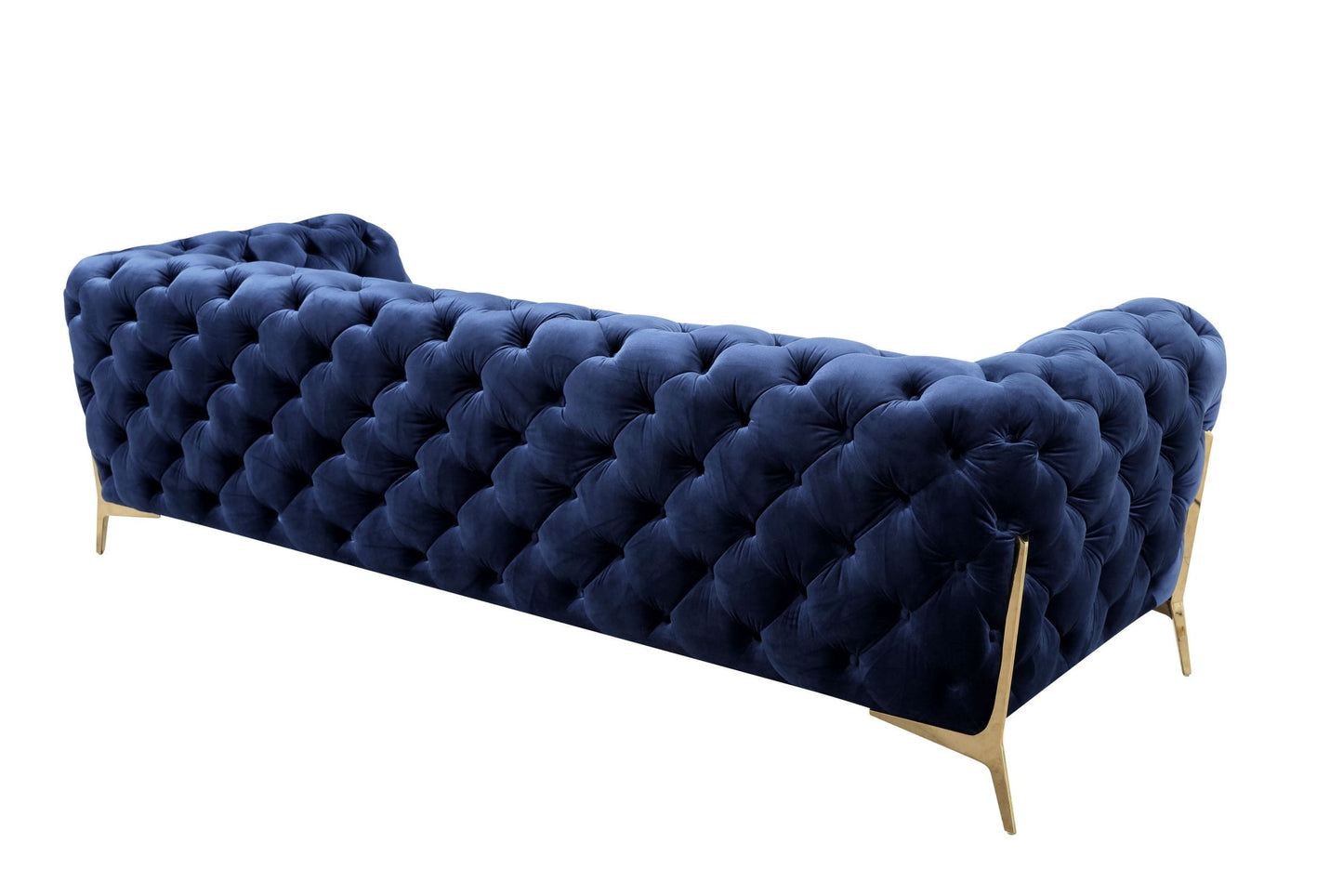 VIG Furniture Divani Casa Sheila Dark Blue Fabric Sofa