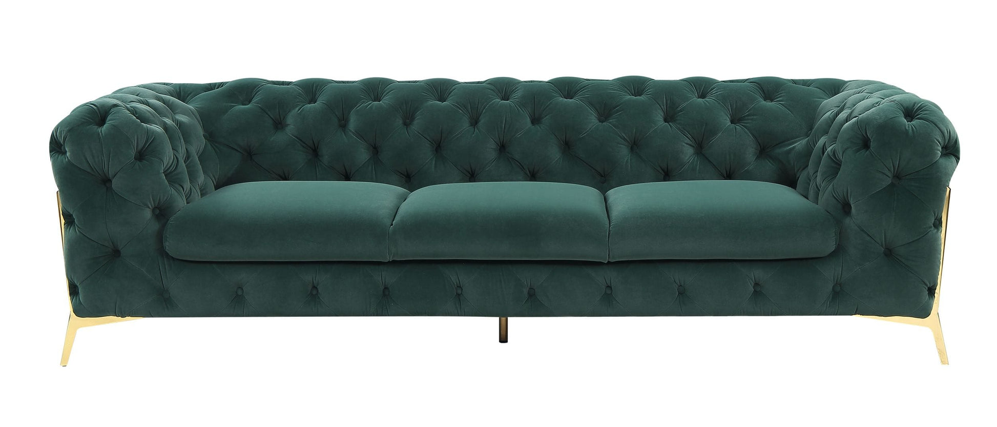 VIG Furniture Divani Casa Sheila Emerald Green Fabric Sofa