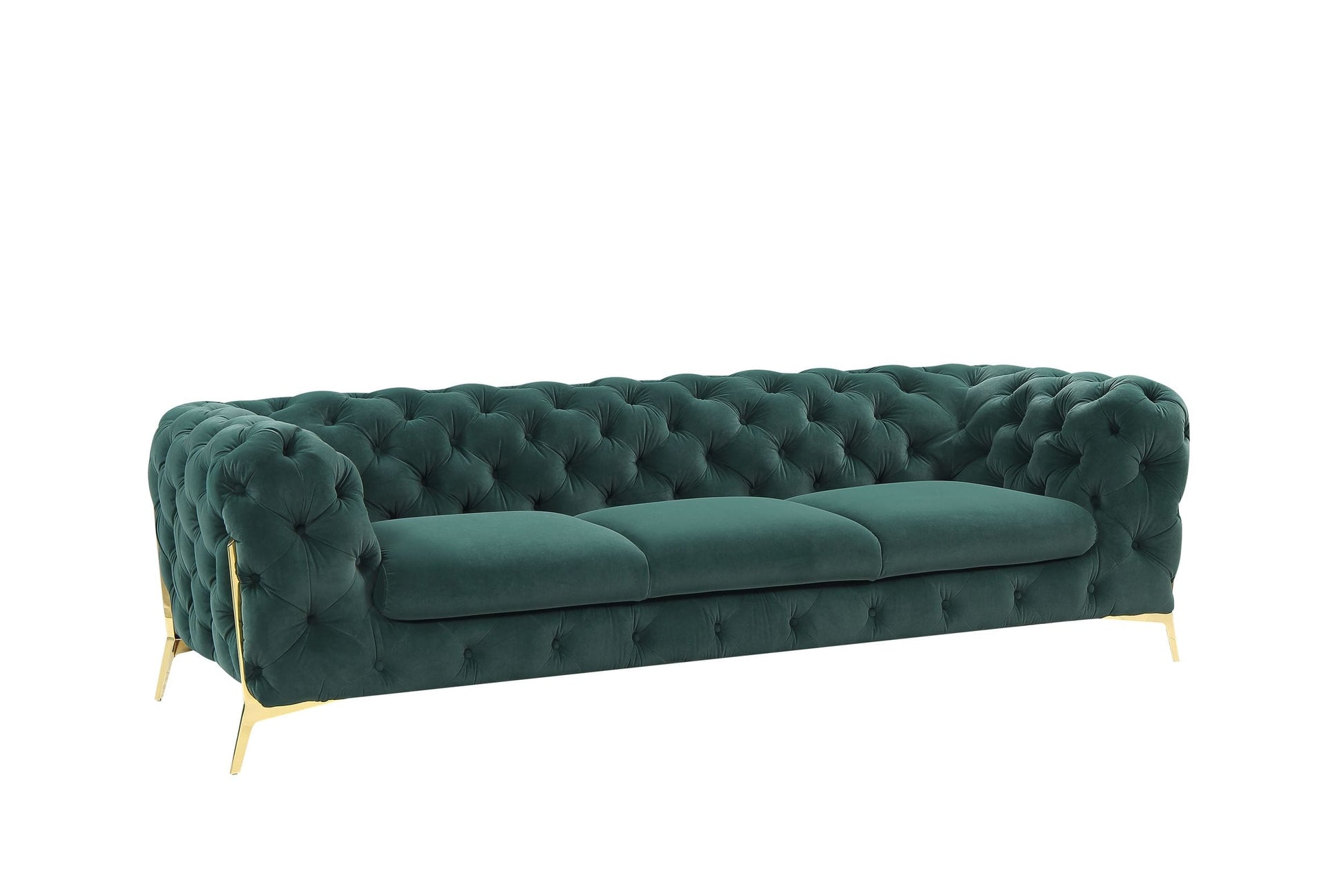 VIG Furniture Divani Casa Sheila Emerald Green Fabric Sofa