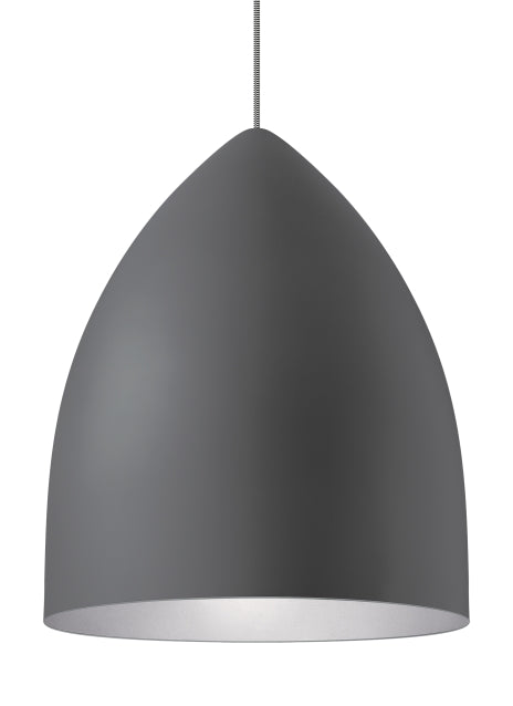 Tech Lighting Signal Grande Rubberized Gray/Platinum Pendant