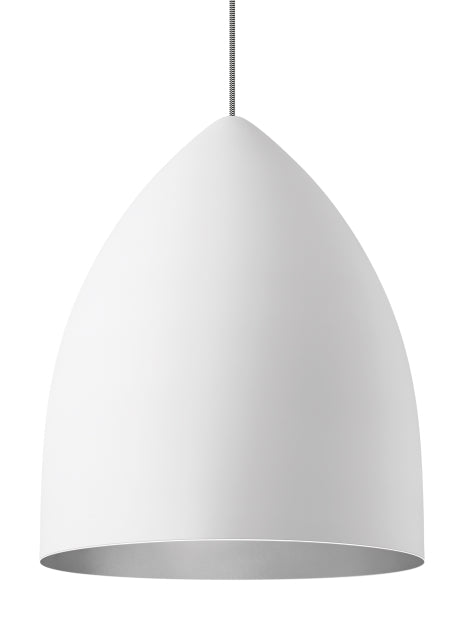 Tech Lighting Signal Grande Rubberized White/Platinum Pendant