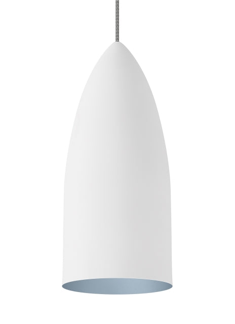 Tech Lighting Signal Rubberized White/Blue Pendant