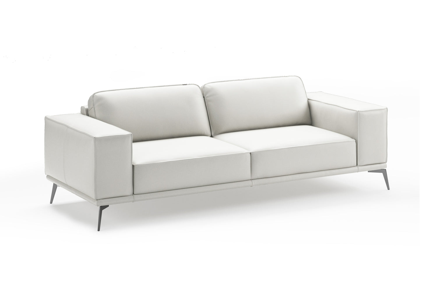 VIG Furniture Coronelli Soho Italian White Leather Sofa