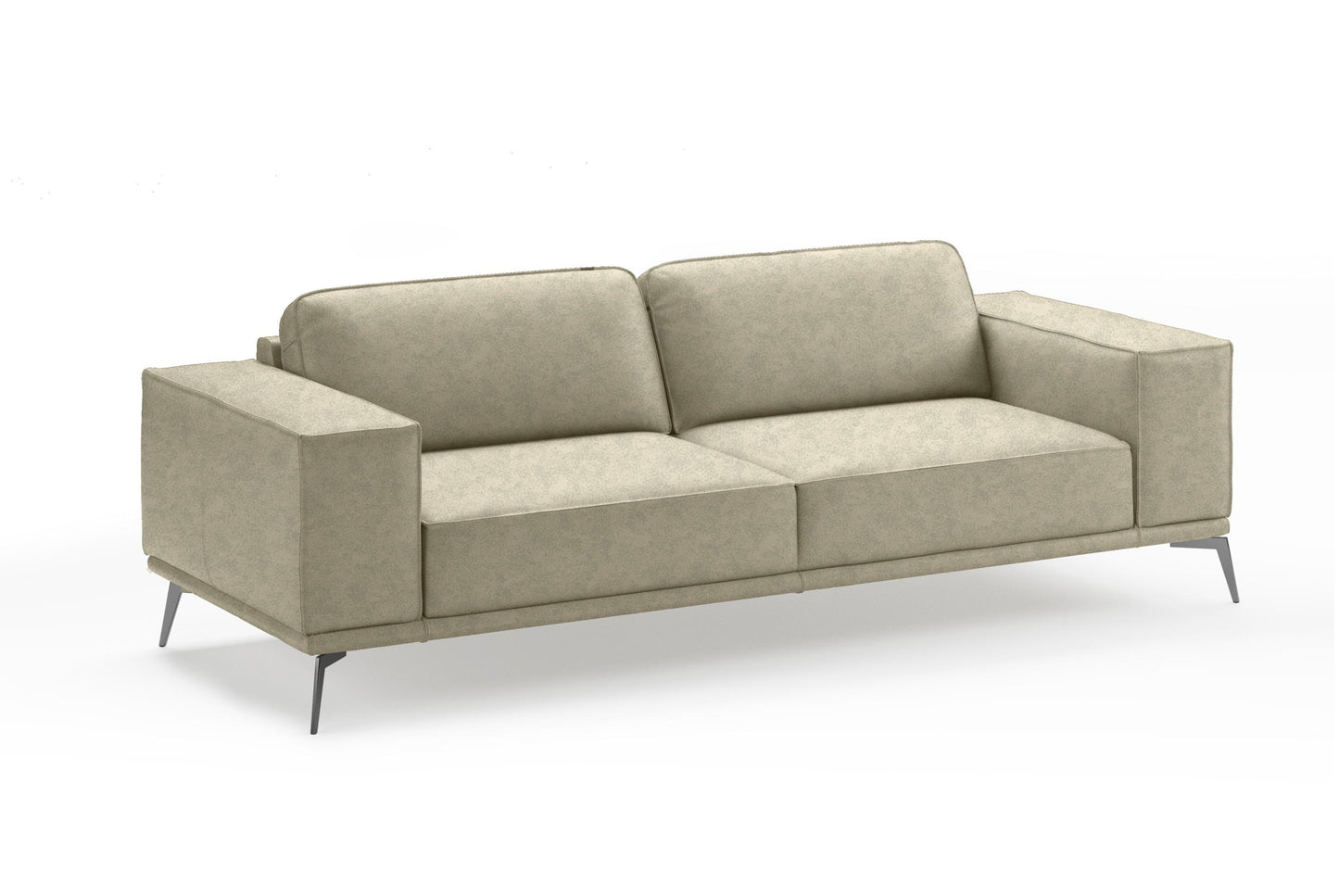 VIG Furniture Coronelli Soho Italian Grey Maya Cloud Leather Sofa