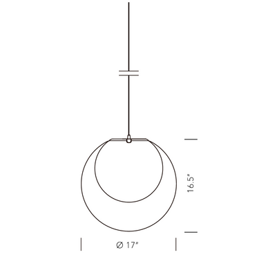 Mayuhana 2 Sphere Pendant Light of Yamagiwa