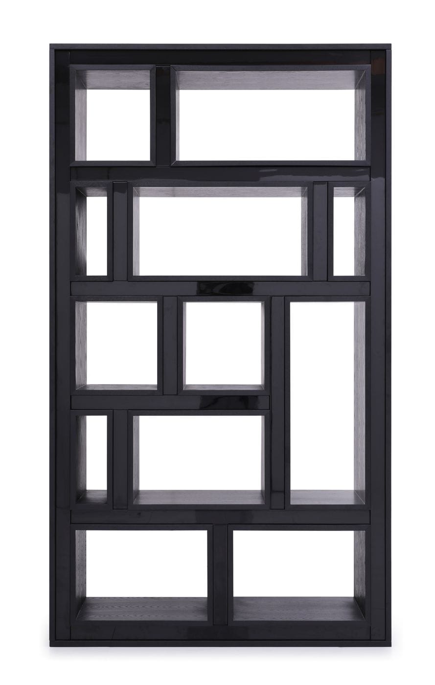 VIG Furniture Modrest Suffolk Black Ash Bookcase