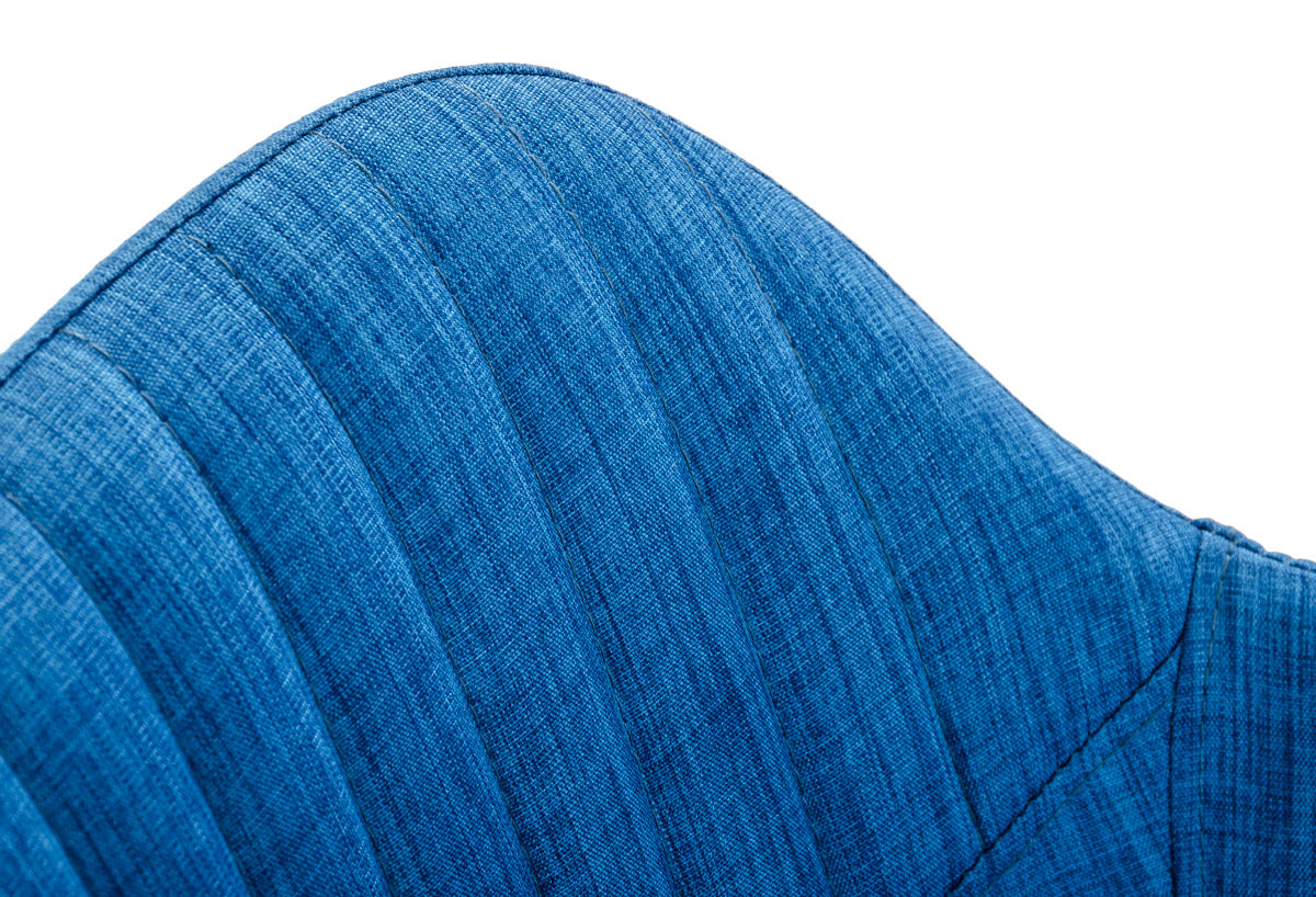 VIG Furniture Modrest Synergy Blue Fabric Dining Arm Chair