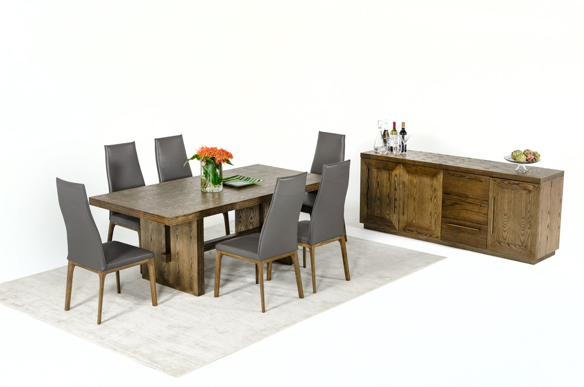 VIG Furniture Modrest Cologne White Wash Oak Dining Table