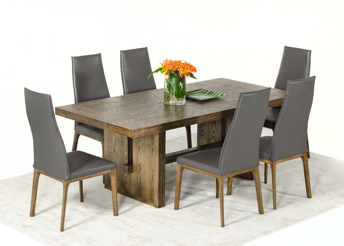 VIG Furniture Modrest Cologne White Wash Oak Dining Table