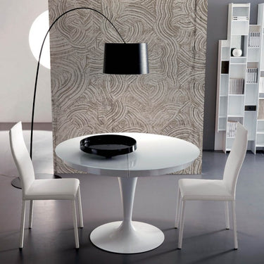 Eclipse Extra White Gloss Dining Table by Ozzio