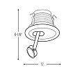Nora Lighting 4" Adjustable Drop Gimbal