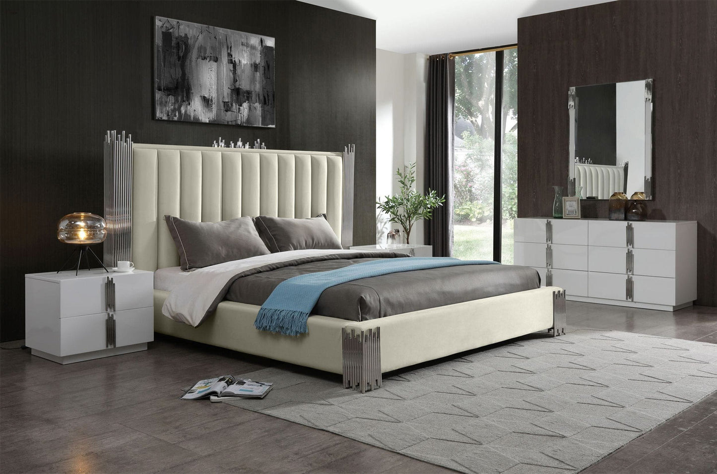 VIG Furniture Modrest Token White Bedroom Set
