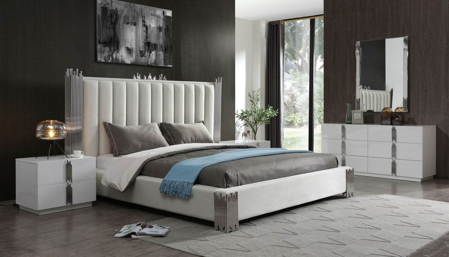 VIG Furniture Modrest Token White Bedroom Set