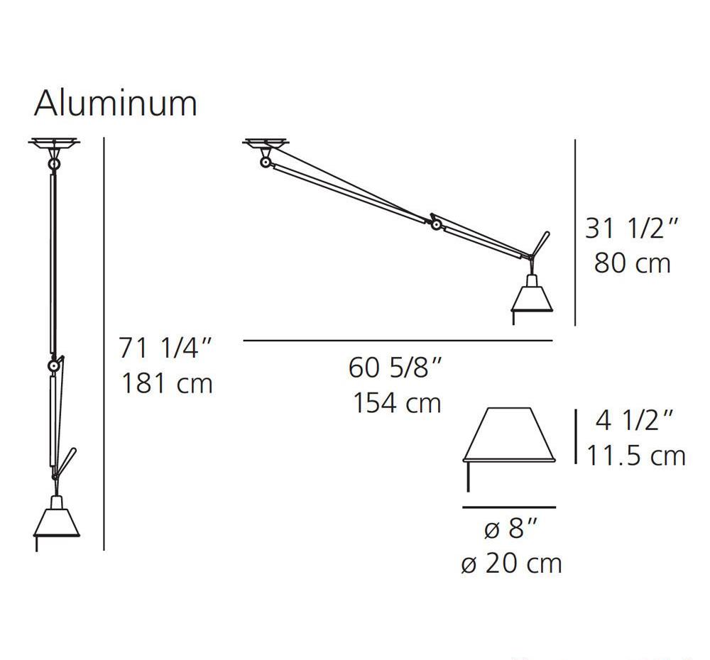 Artemide Tolomeo Off Center Pendant Light