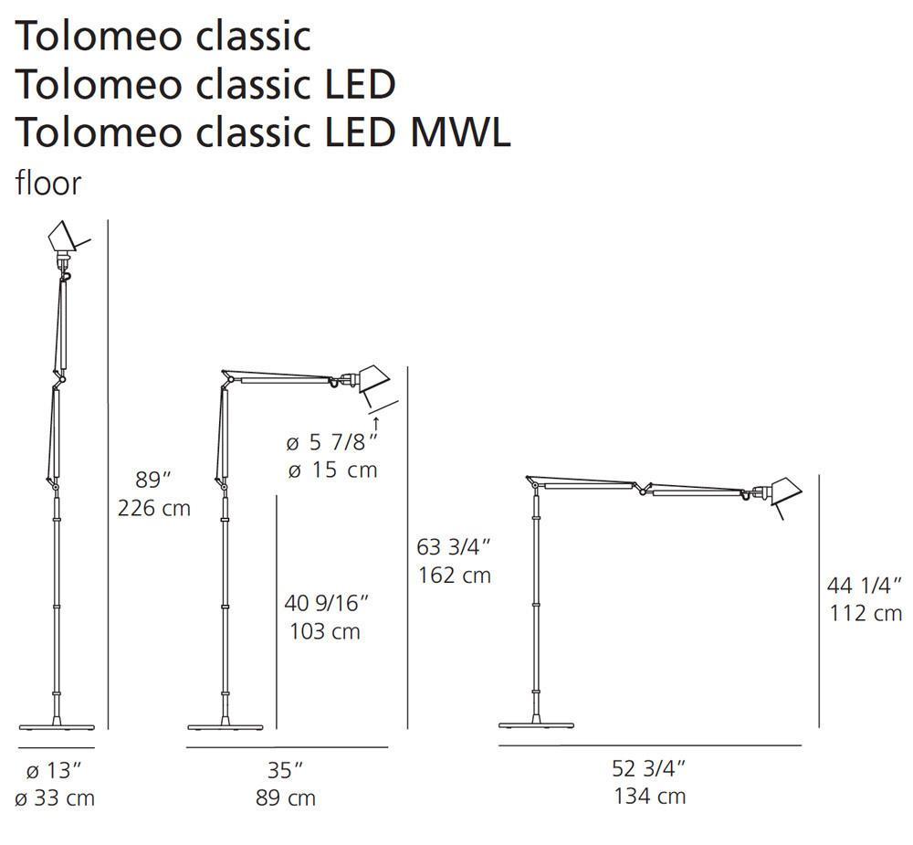 Artemide Tolomeo Classic Tw Floor Lamp