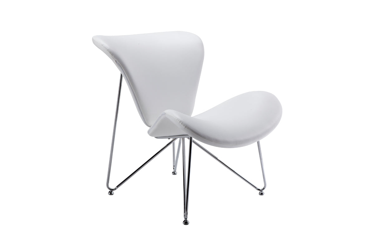 VIG Furniture Modrest Decatur White Leatherette Accent Chair