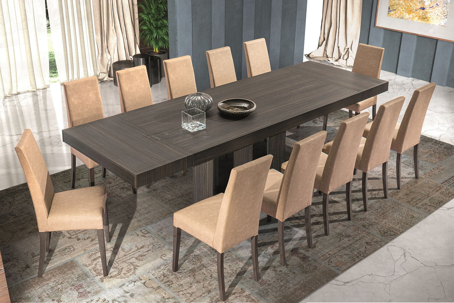 VIG Furniture Nova Domus Unico Dark Eucalyptus Extendable Dining Table