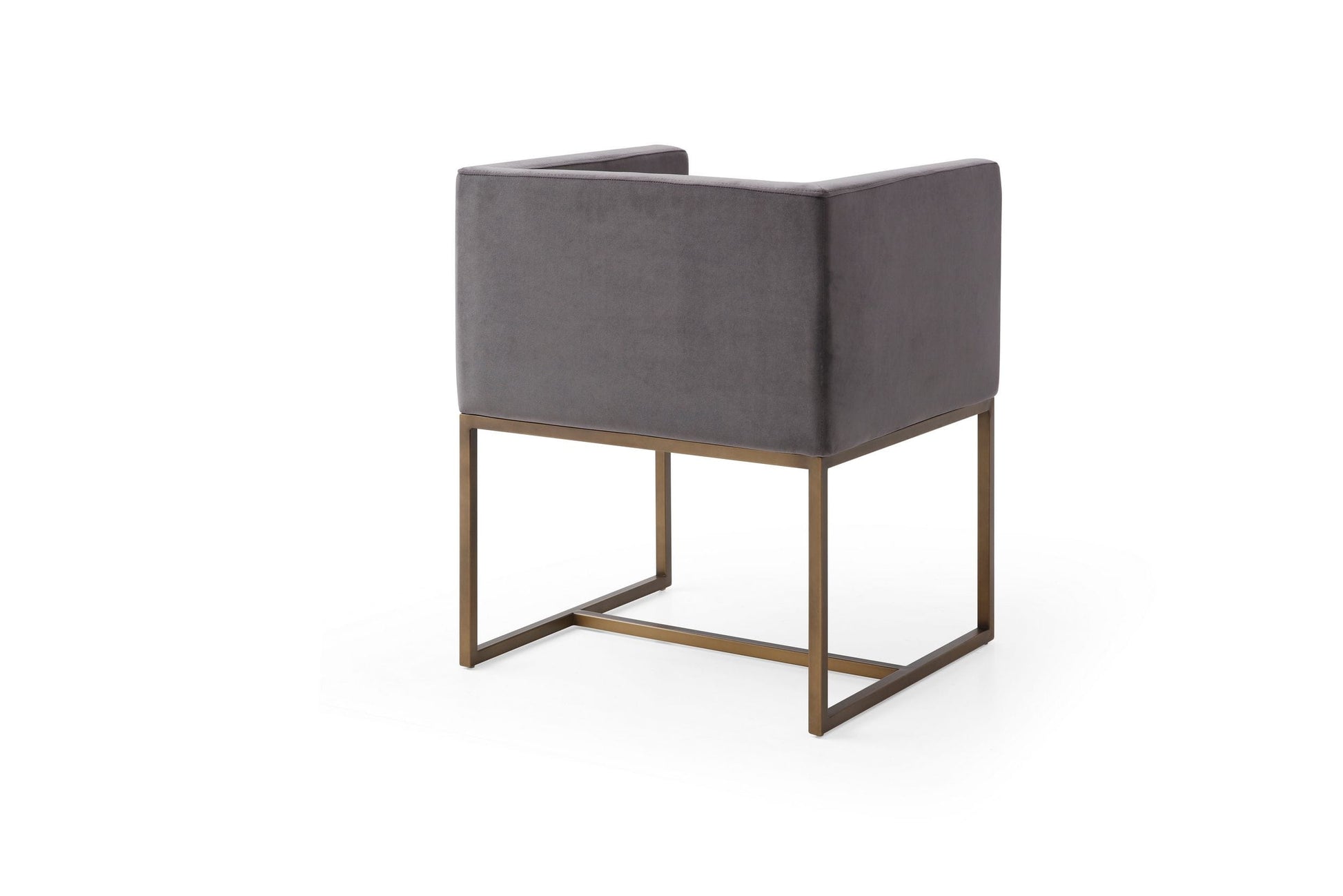 VIG Furniture Modrest Marty Dark Grey Copper Antique Brass Dining Chair