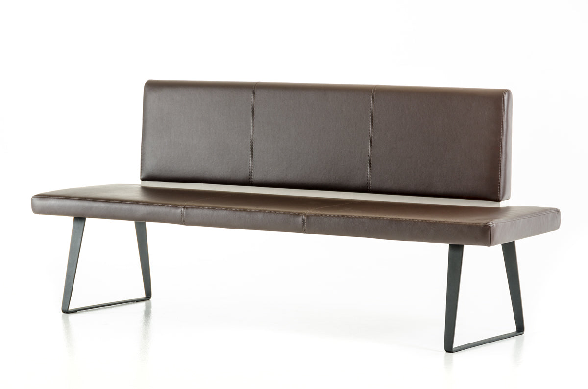 VIG Furniture Modrest Union Brown Leatherette Dining Bench