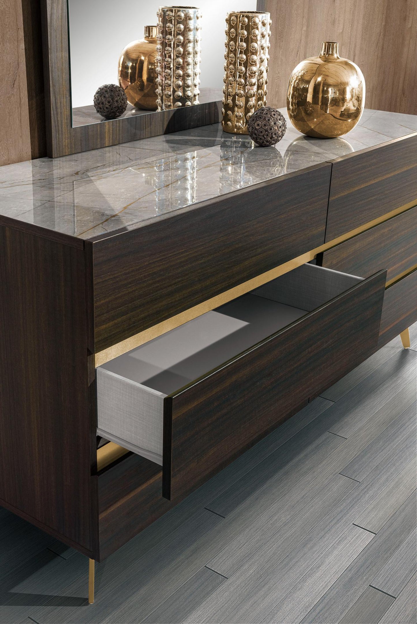 VIG Furniture Nova Domus Velondra Eucalypto Marble Dresser