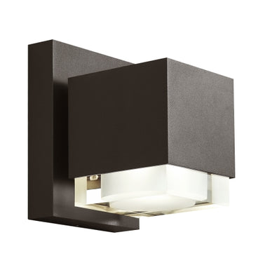 Voto 8 LED Outdoor Wall Sconce Charcoal Finish | Visual Comfort Modern