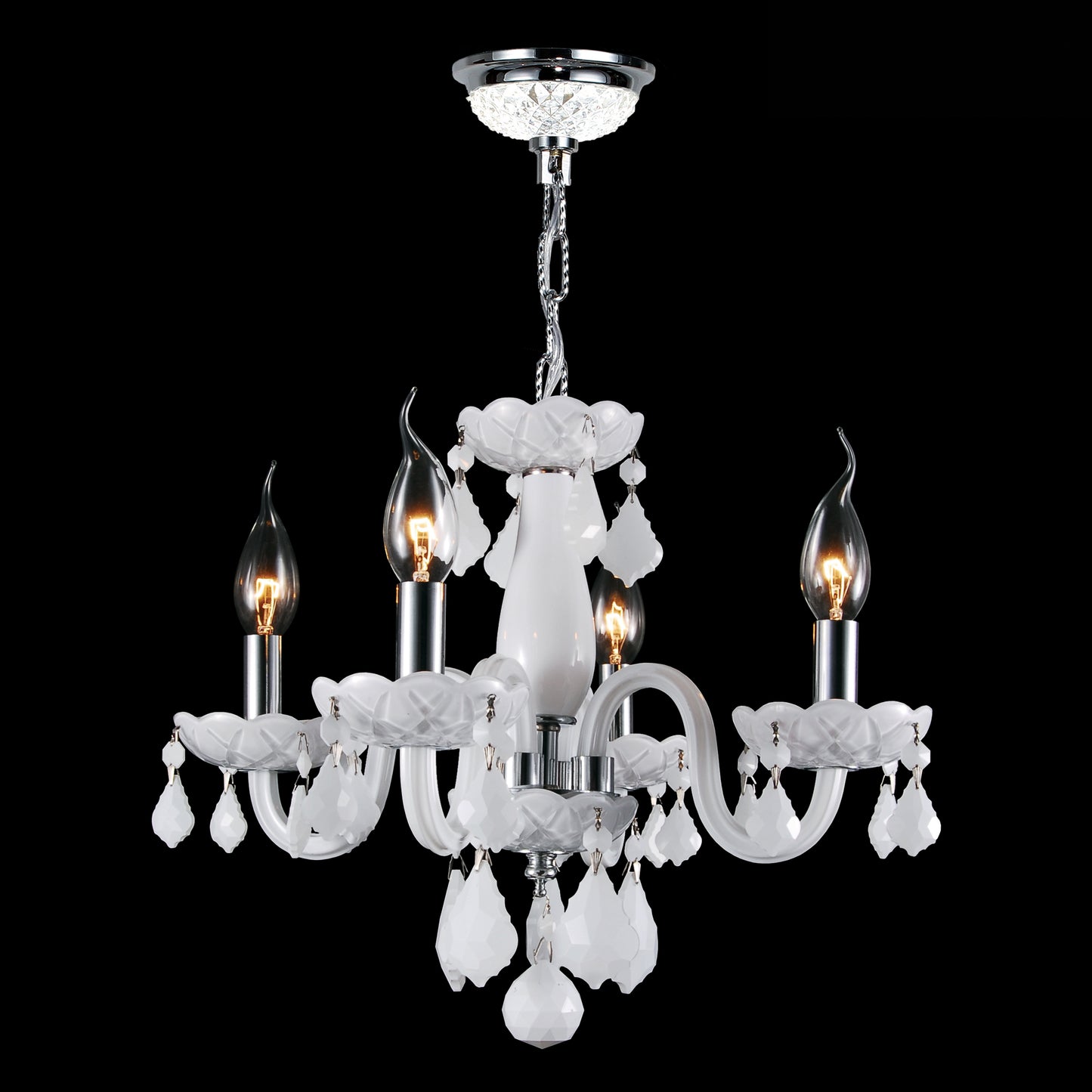 Clarion Chandelier by Worldwide Lighting W83100C16-WH