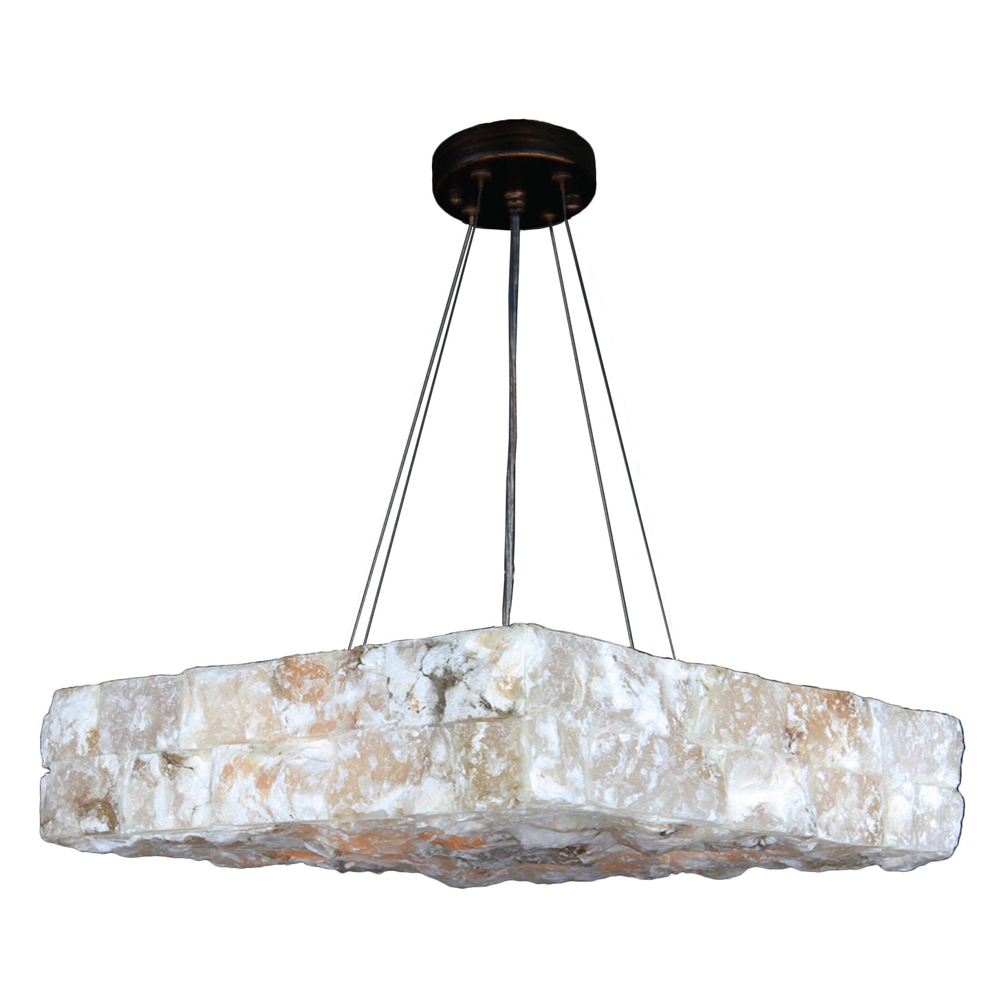 Pompeii Large Square Pendant by Worldwide Lighting W83813F18