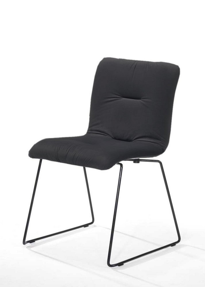 VIG Furniture Modrest Yannis Dark Grey Fabric Dining Chair Set of 2